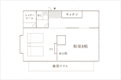 母屋棟 奥の間 見取り図